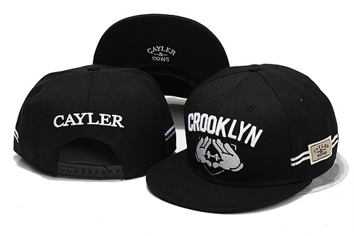 CAYLER & SONS Black Snapback Hat YS 5